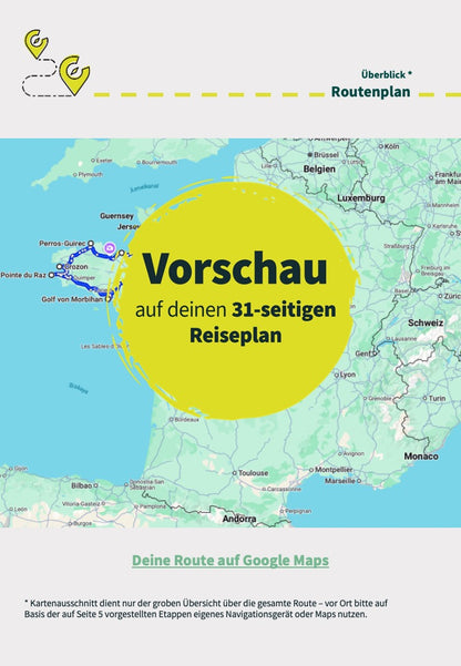 Routenplan 14 Tage Bretagne