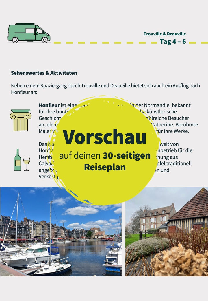 Routenplan 14 Tage Normandie