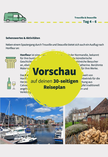 Routenplan 14 Tage Normandie