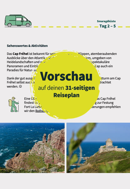 Routenplan 14 Tage Bretagne