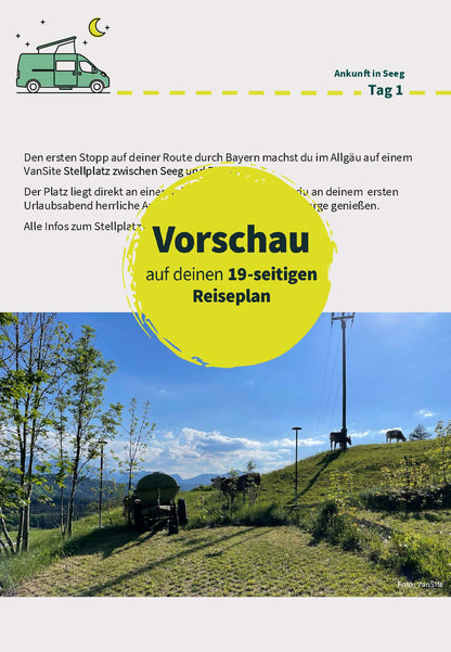 Routenplan 7 Tage Bayern x VanSite